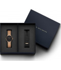 Daniel Wellington Classic Black Petite Melrose 32mm + Cornwall ремешок