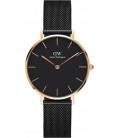 Daniel Wellington Classic Black Petite Ashfield 32mm + Bondi ремешок