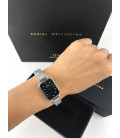 Daniel Wellington Quadro Lumine Pressed Piano (black) Sterling