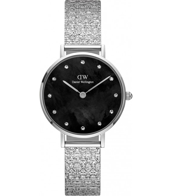 Daniel Wellington Petite Lumine Pressed Piano (black) Sterling