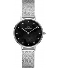 Daniel Wellington Petite Lumine Pressed Piano (black) Sterling